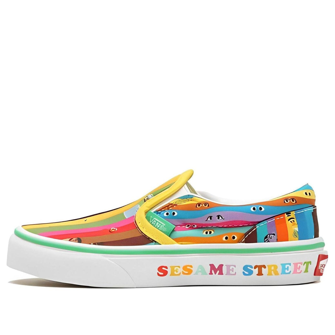 (PS) Vans Sesame Street x Classic Slip-On Kids 'Rainbow Stripes' VN0005WWBMC