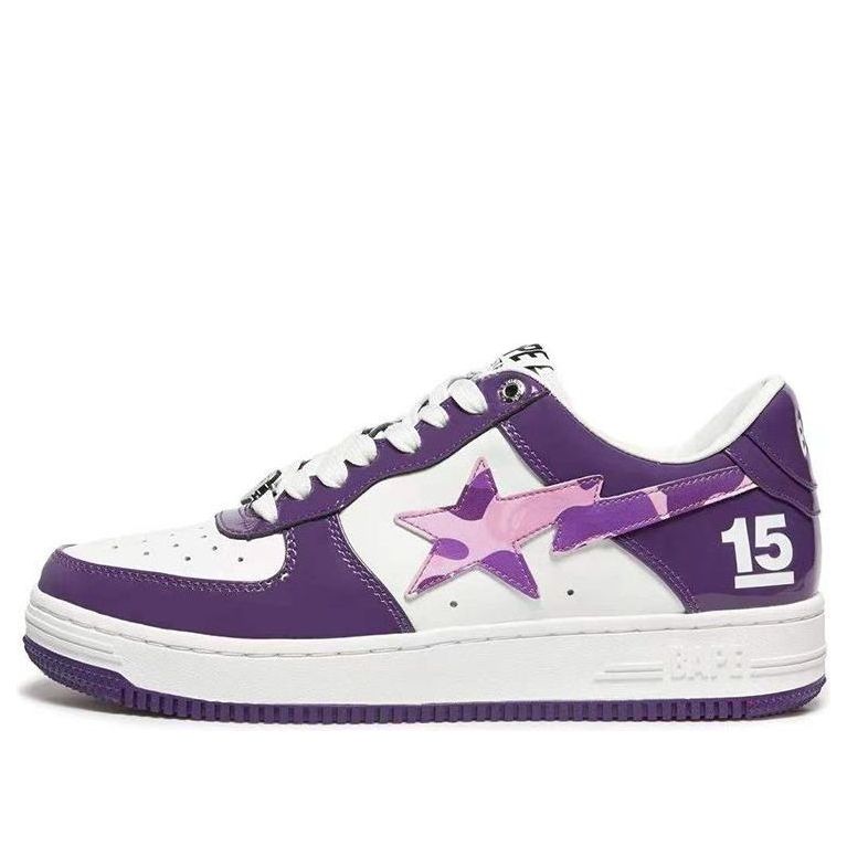 (WMNS) A Bathing Ape Bape Sta Taipei 15 Anniversary 'White Purple' 1I22-291-001