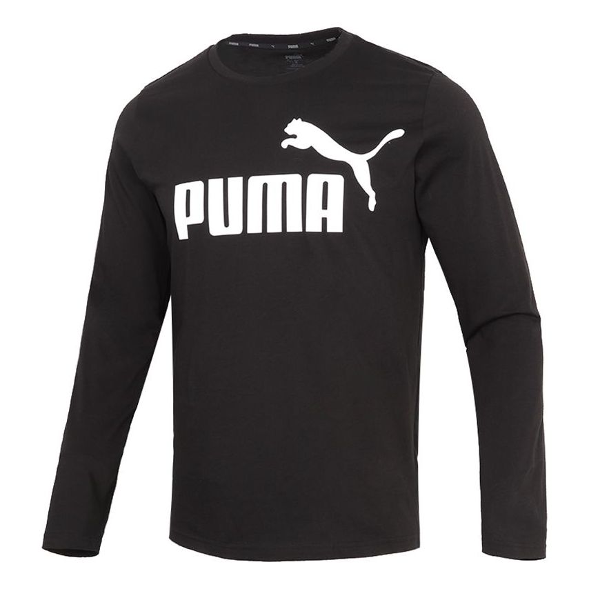 PUMA Big Logo Fleece Crew Neck Sweater 'Black' 532561-01