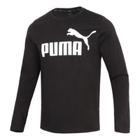 PUMA Big Logo Fleece Crew Neck Sweater 'Black' 532561-01