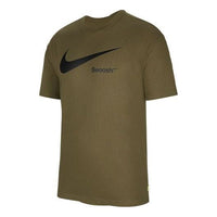 Nike Logo Printing Athleisure Casual Sports Breathable Short Sleeve Olive Green DX6309-222