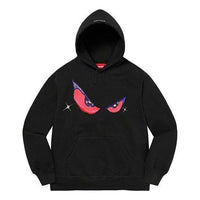 Supreme Eyes Hooded Sweatshirt 'Black Red' SUP-FW21-162