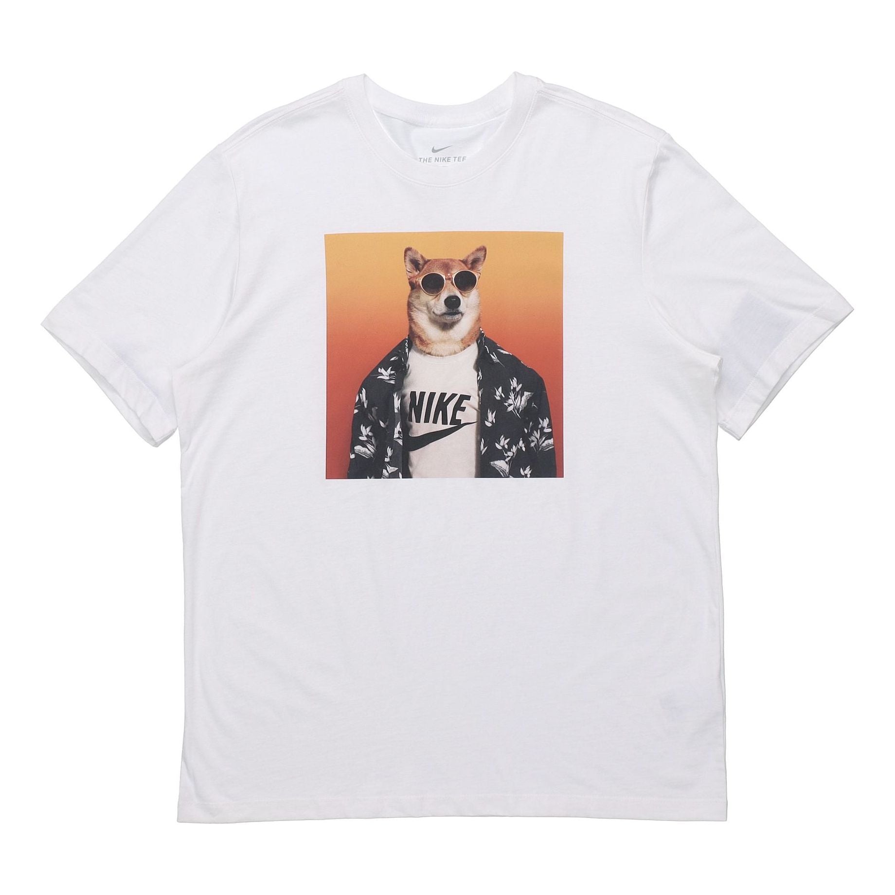 Nike Funny Pattern Printing Short Sleeve White CW4307-100