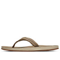 Nike Hurley Lunar Leather Flip Flops Sandals Khaki Light brown AR4006-244