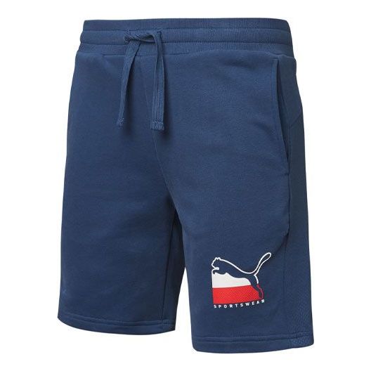 PUMA Athletics Logo Shorts 'Blue' 583830-43