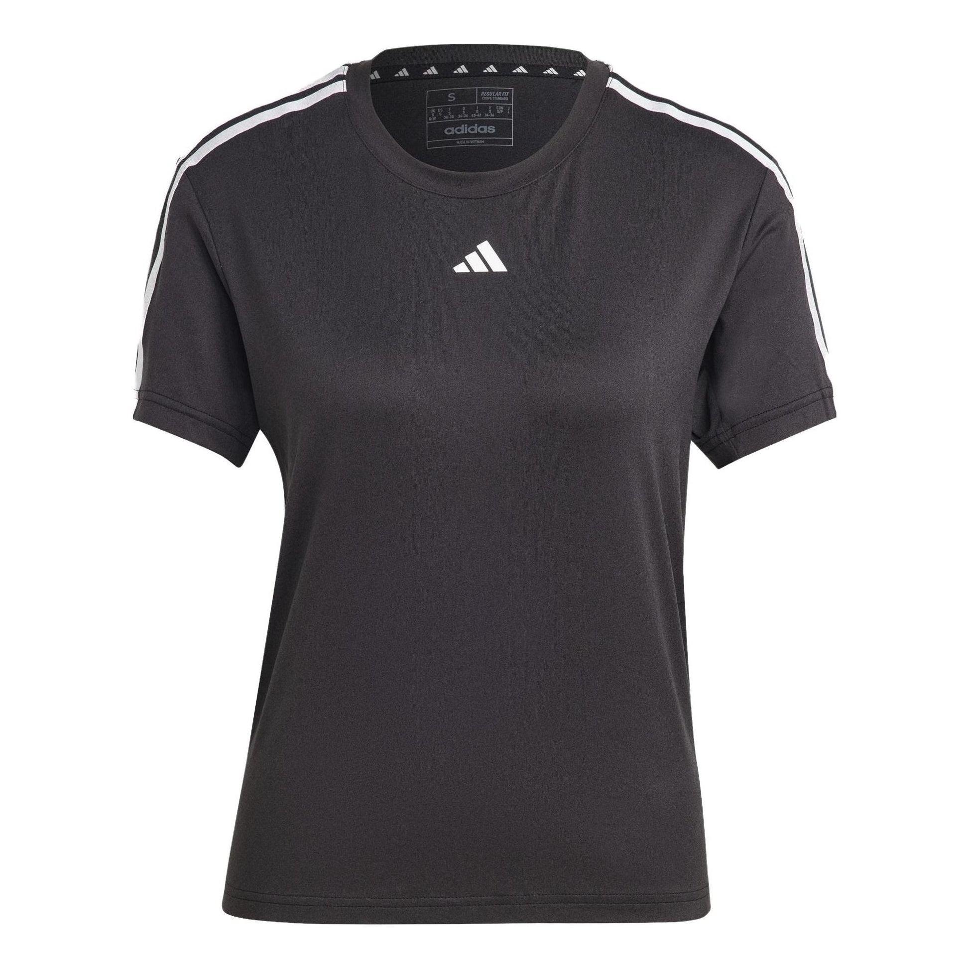 (WMNS) adidas AEROREADY Train Essentials 3-Stripes T-Shirt Asia Sizing 'Black White' IC5039