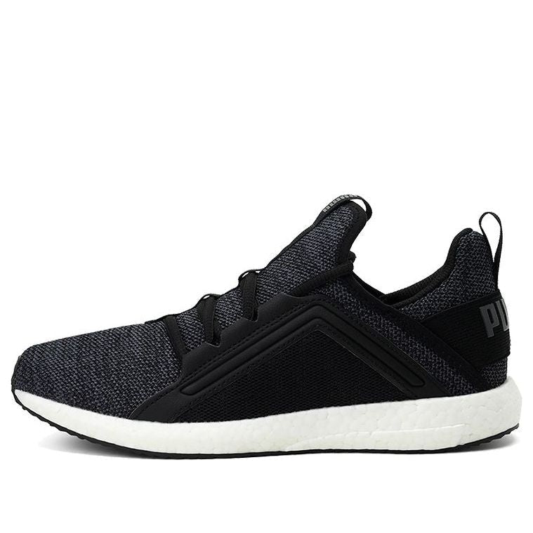 (WMNS) PUMA Mega Nrgy Knit Low Running Shoes Black/White 190373-01