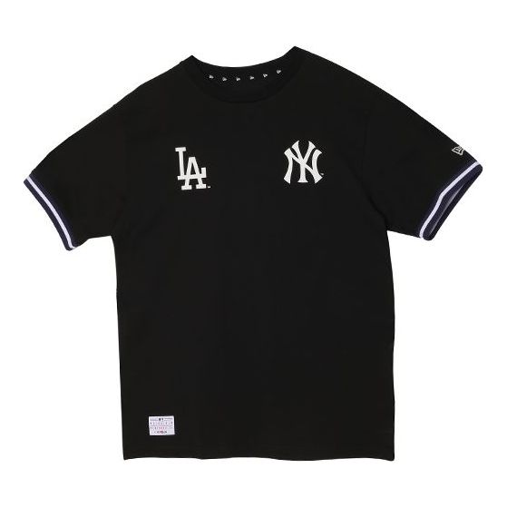 New Era MLB World Series Logo Printing Short Sleeve Unisex Black 12141985
