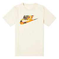 Men's Nike Mens Logo Camouflage Beige T-Shirt CU8914-238