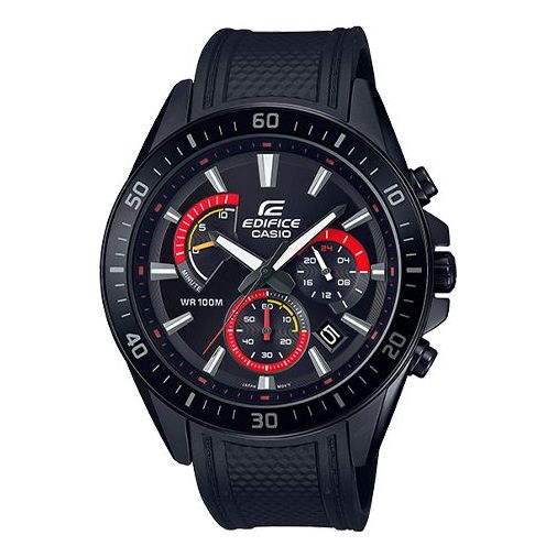 CASIO Waterproof EDIFICE Mens Black Analog EFR-552PB-12021