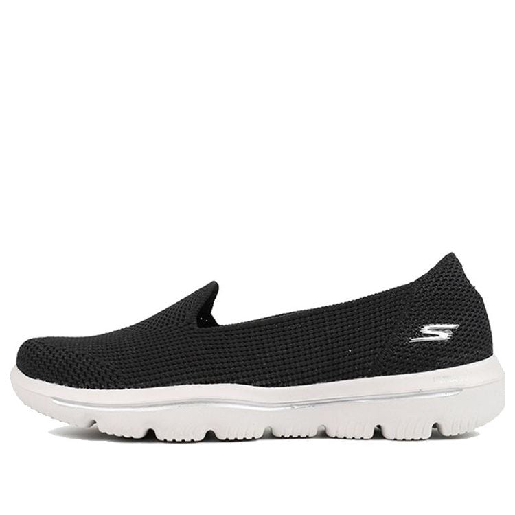 (WMNS) Skechers Slip-On Shoes 'Black White' 15755-BKW