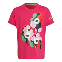 (GS) adidas Marimekko Graphic T-Shirt Asia Sizing 'Red' HA4032