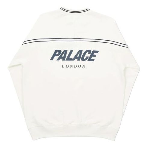 PALACE Alphabet Logo Printing Round Neck Pullover Unisex White P19CS300