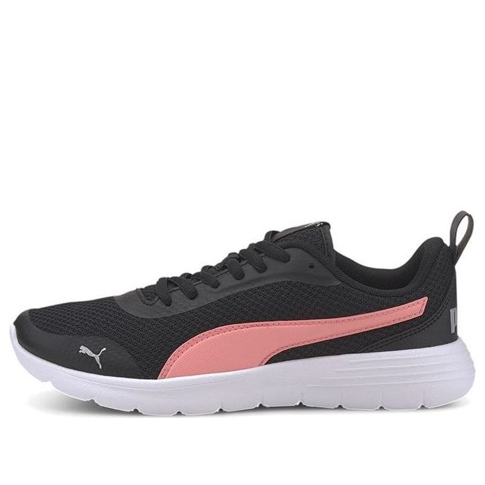 (GS) PUMA Flex Renew Sports Running Shoes Black/Pink/White 372080-04