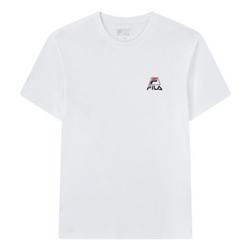 FILA Loose Sports Short Sleeve logo Alphabet Short Sleeve White F51M018120F-WT