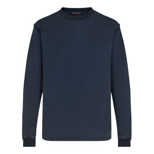 LOUIS VUITTON LV Long Sleeve With Ribbed Cuffs For Men Blue 1A8HBB