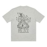 PALACE x Lotties Crossover Dragon Alphabet Pattern Short Sleeve Unisex Gray P20TS061