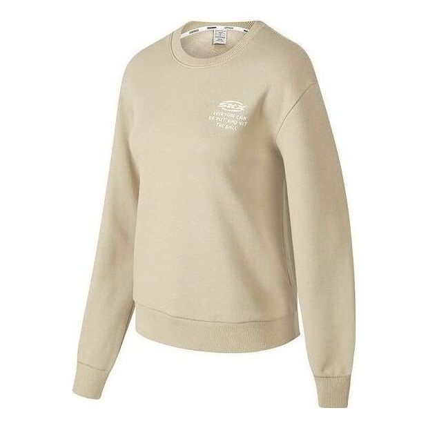 (WMNS) Skechers SKX Long Sleeve Crew Sweater 'Beige' P423W054-01GA