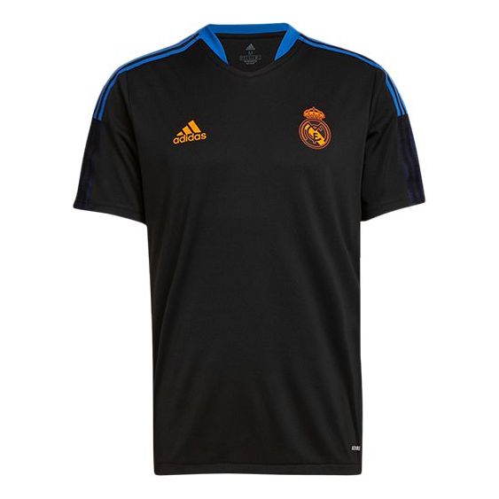adidas Training Sports Short Sleeve Soccer/Football 21-22 Season real Madrid Black GR4323
