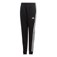 adidas Kids Side Stripe Slim Fit Sports Pants/Trousers/Joggers Boy Black ED6477