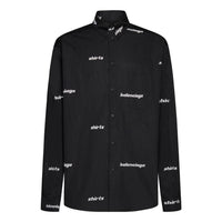 Balenciaga Logo Print Cotton Shirt 'Black' 662983TOL651070