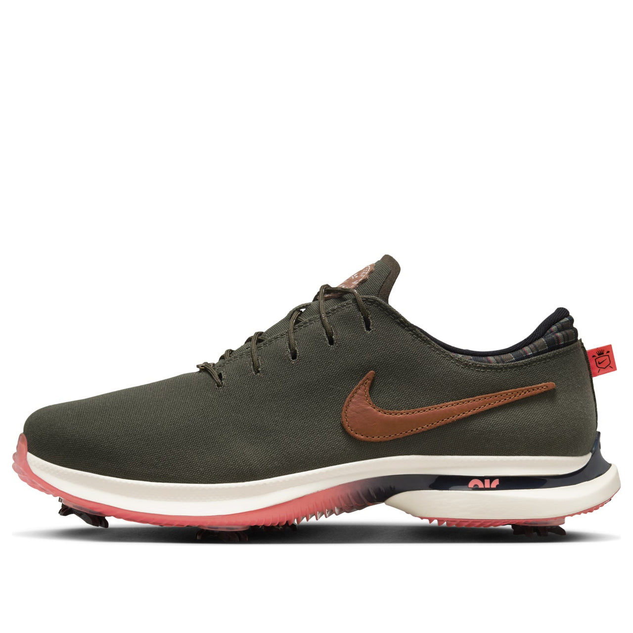 Nike Victory Tour 3 Golf Extra Wide 'Cargo Khaki Hot Punch' FQ8307-300
