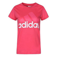 (WMNS) adidas Logo Printing Pink/White CF8821