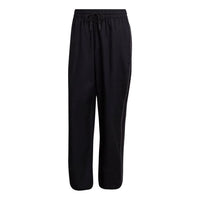 Men's adidas originals Solid Color Stripe Casual Sports Pants/Trousers/Joggers Japanese Version Black HT1650