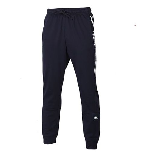 adidas M Mh Bos Tp Sj Bundle Feet Running Sports Pants Dark Blue FQ7708