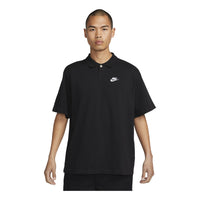 Nike Club Lapel T-Shirt 'Black' DX0618-010