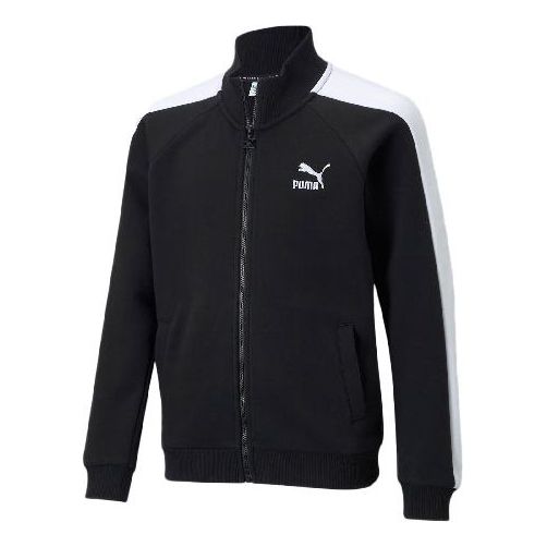 (GS) PUMA Classics T7 Track Jacket 'Black White' 530210-01