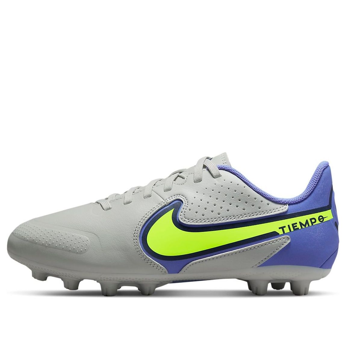 (GS) Nike Tiempo Legend 9 Academy HG Hard Ground 'Gray Yellow' DB0445-075