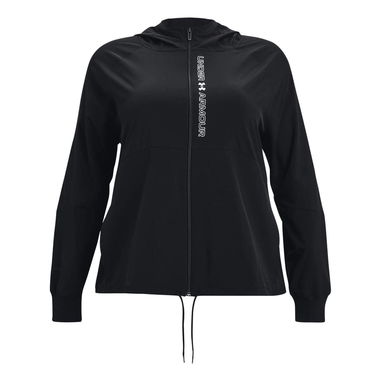 (WMNS) Under Armour Woven Full-Zip Waterproof Jacket 'Black' 1371164-002