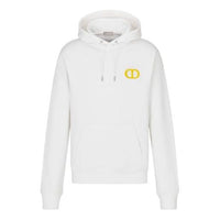 Men's DIOR Logo Embroidered Solid Color White 113J698A0531-C082