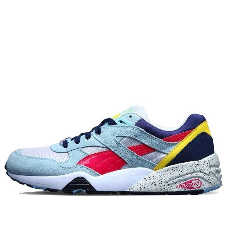 PUMA R698 Block Low Top Running Shoes Red/White/Blue/Purple 360030-07