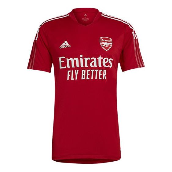 adidas Sport Training Short Sleeves Football Jersey 21-22 Season Arsenal Men's Red GR4158
