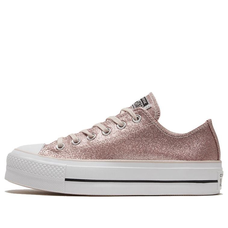 (WMNS) Converse Chuck Taylor All Star Platform Low 'Silt Red Glitter' 569378C