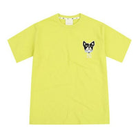 MLB New York Yankees Cartoon Series Basic Embroidered Sports Short Sleeve Unisex Yellow 31TSTF931-50Y