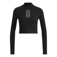 (WMNS) adidas Swarovski Long Sleeve T-Shirt Asia Sizing 'Black White' HB8568