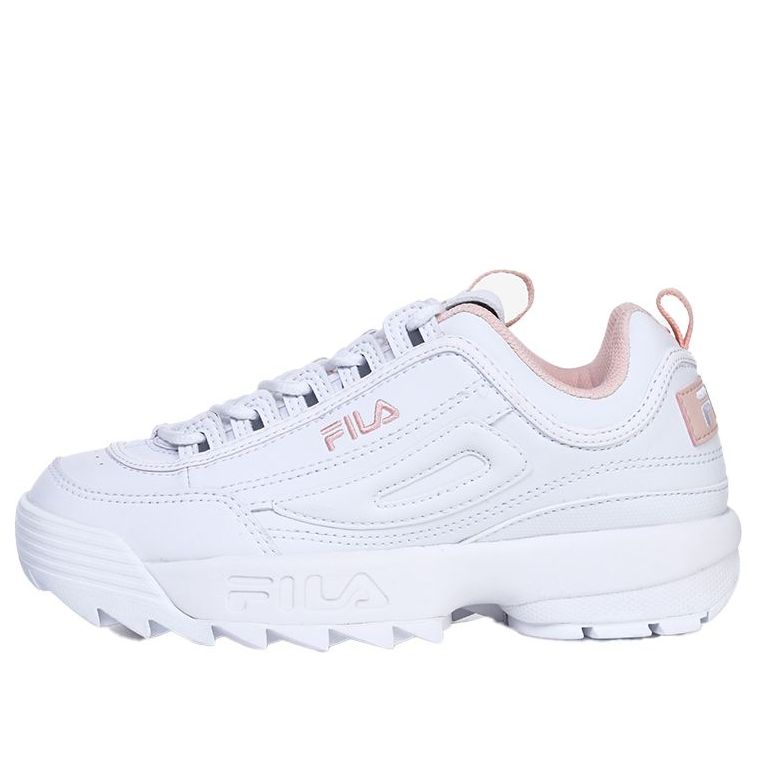 (WMNS) FILA Disruptor2 Series Chunky Sneakers White/Pink FS1HTB1074X_WPK