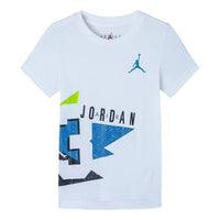 (PS) Air Jordan Cotton Jumpman T-Shirt 'White Blue' JD2022061GS-002