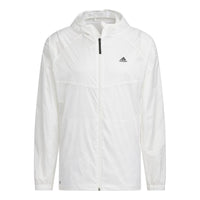 adidas Hooded Windbreaker Jacket 'White' IA1784