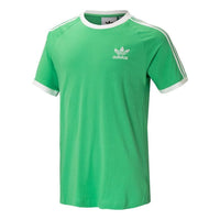adidas originals 3-stripes Tee Leisure Sports Short Sleeve Men's Green H37758