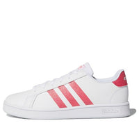 (GS) adidas Grand Court J 'White Real Pink' EG5136