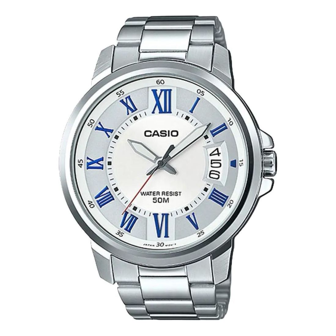 Men's CASIO ENTICER Series Quartz Watch Stainless Steel Strap 50m Waterproof Mens MTP-E130D-7A