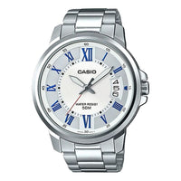Men's CASIO ENTICER Series Quartz Watch Stainless Steel Strap 50m Waterproof Mens MTP-E130D-7A