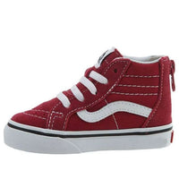 (TD) Vans SK8-HI Zip Shoes 'Red White' VN0A32R3QR2