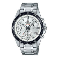 CASIO Waterproof EDIFICE Stainless Steel Strap Mens Silver Analog EFV-540D-7A
