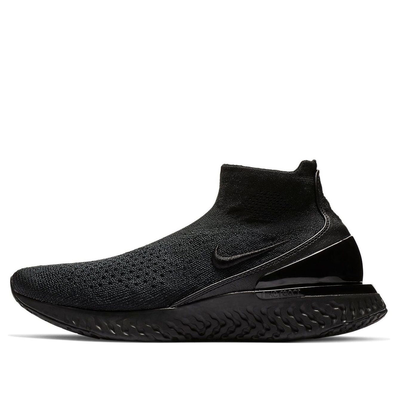 (WMNS) Nike Rise React Flyknit 'Black' AV5553-003