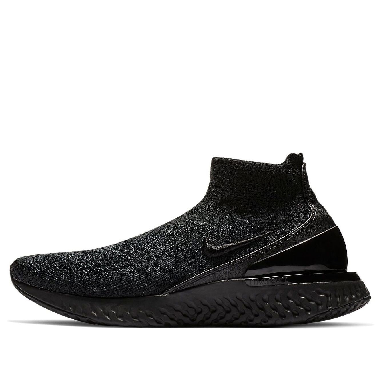(WMNS) Nike Rise React Flyknit 'Black' AV5553-003